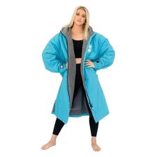 FatStick Weatherproof Fleeced Dry Changing Robe - Blue