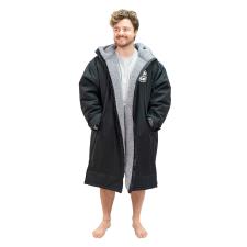 FatStick Weatherproof Fleeced Dry Changing Robe - Black