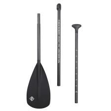 Two Bare Feet 3 Piece Carbon Hybrid SUP Paddle - Black