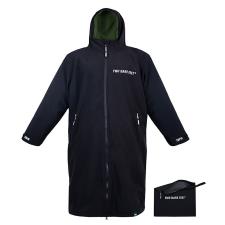 Two Bare Feet Weatherproof Packable Changing Robe &amp; Travel Bag - Black / Forest Green