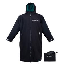 Two Bare Feet Weatherproof Packable Changing Robe &amp; Travel Bag - Black / Sea Green