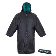 Two Bare Feet Weatherproof Changing Robe & Changing Mat - Black / Teal