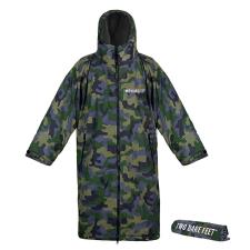 Two Bare Feet Weatherproof Changing Robe & Changing Mat - Green Camo / Charcoal