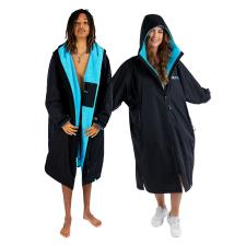 dryrobe Advance Long Sleeve Changing Robe - Black / Blue