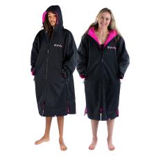 dryrobe Advance Long Sleeve Changing Robe - Black / Pink