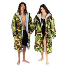 dryrobe Advance Long Sleeve Changing Robe - Camo / Grey