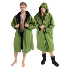 dryrobe Advance Long Sleeve Changing Robe - Dark Green / Black