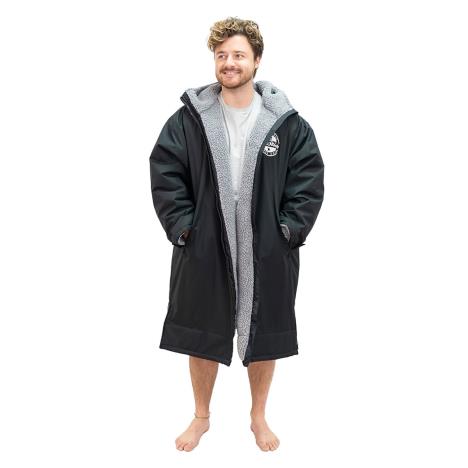 FatStick Weatherproof Fleeced Dry Changing Robe - Black  £99.00