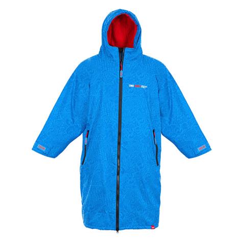 Two Bare Feet Weatherproof Classic Print Changing Robe - Blue / Red  £79.99