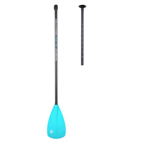 Two Bare Feet 2 Piece Fibreglass Hybrid SUP Paddle - Aqua  £54.99