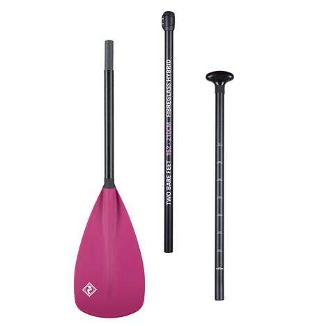 Two Bare Feet 3 Piece Fibreglass Hybrid SUP Paddle - Raspberry  £39.99